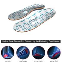 blue geometric eva material arch support insoles for sneaker shoe insertsorthotic insertsflatfoot fasciitisfoot valgusv