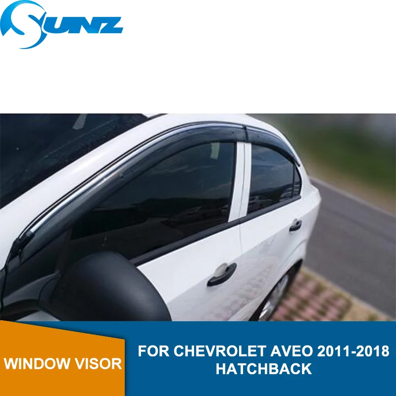 Боковые оконные дефлекторы для Chevrolet AVEO 2011-2018 автомобильный дефлектор защиты от