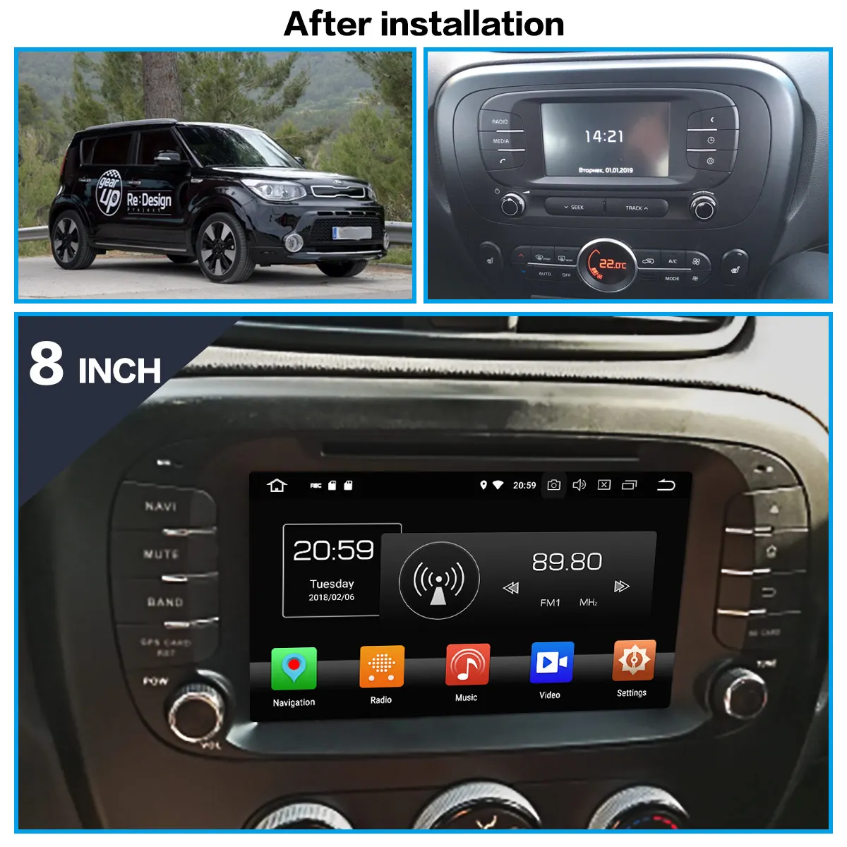

IPS Android 10.0 4+64G Car Multimedia Radio Player For Kia SOUL 2014-2017 GPS Navigation Stereo Recorder Head Unit DSP Carplay