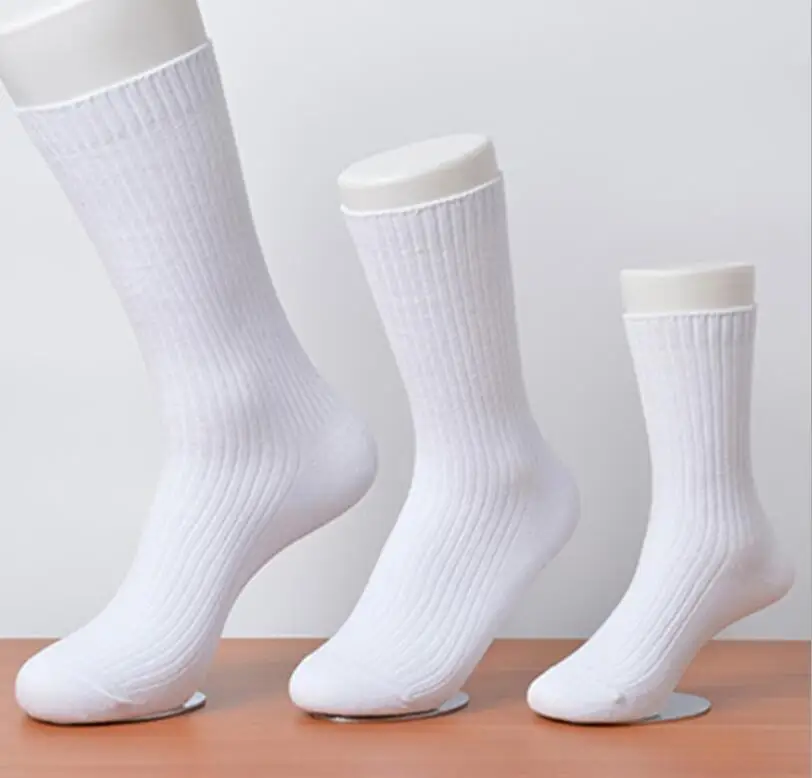 

12Pairs Wholesale Boys Girls Cotton Socks Kids Leisure Primary Students White Gray Black Socks Breathable Sweat Absorbing
