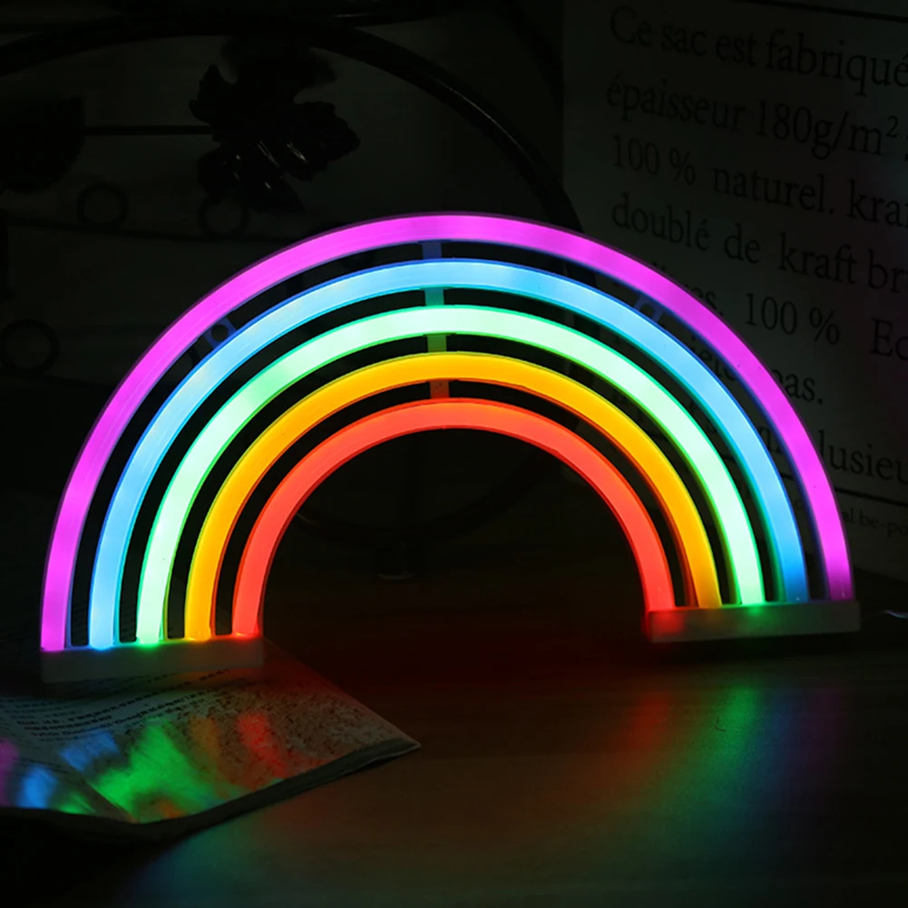 

Party Led Wall Decor Wedding Fashion Kids Room Colorful Rainbow Night Light Home Neon