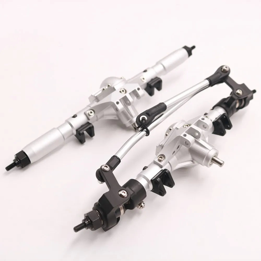 KYX Racing CNC Alloy Front Rear Axle Set for 1/10 RC Crawler Car Axial SCX10 II 90046