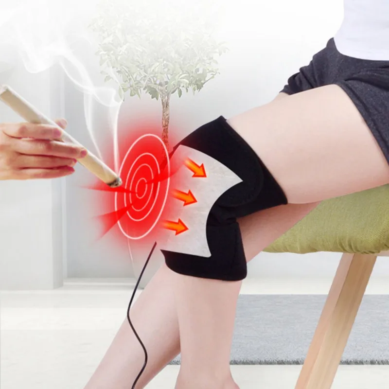 

Heating Knee Pads Knee Brace Support Pads Thermal Heat Therapy Wrap Hot Compress Knee Massager for Cramps Arthritis Pain Relief