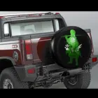 16-дюймовая Крышка запасной шины аниме Demon Slayer Tanjirou, аксессуары для шин с принтом на заказ