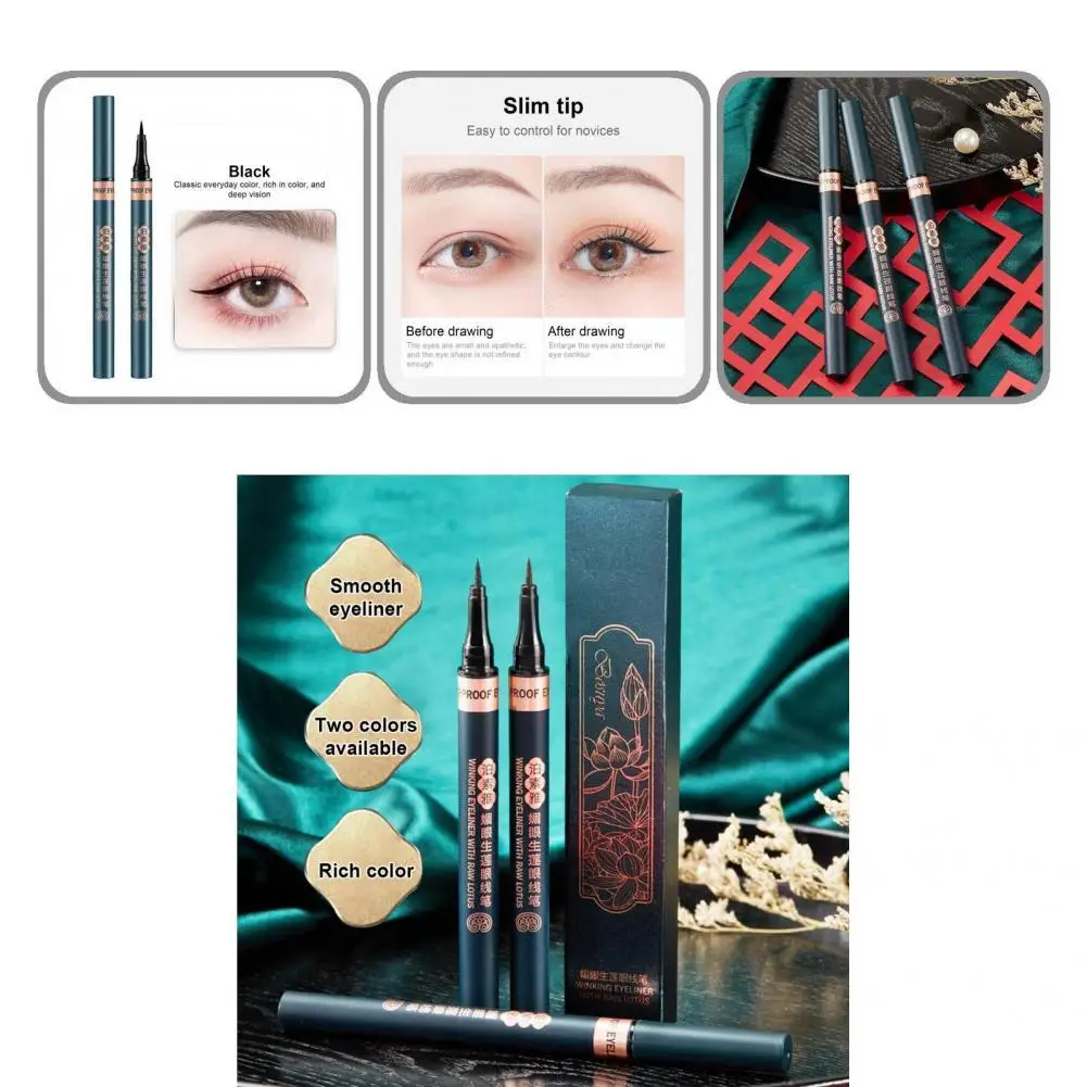 Безопасная Женская модная подводка для глаз 1 мл портативная не выцветает |