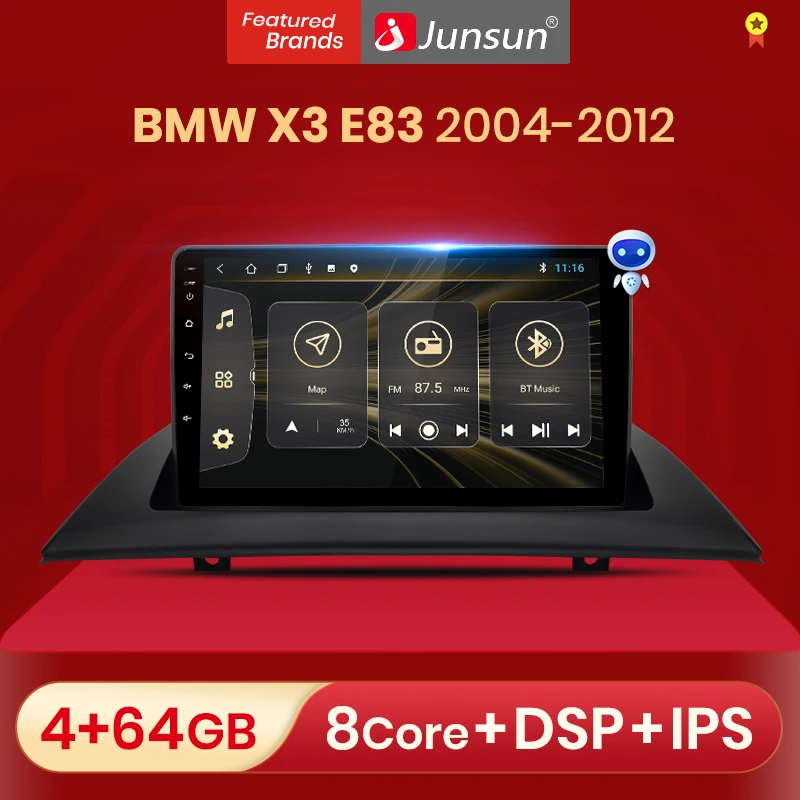 Автомагнитола Junsun с экраном мультимедийный видеоплеер автомагнитола на Android для