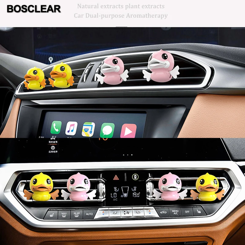 Автомобильный освежитель воздуха с изображением утки из мультфильма на выходе