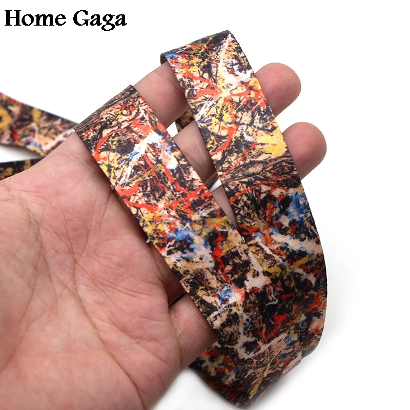 Homegaga Jackson Pollock шеи ремешки для ключей очки id Держатель карты брелок для ключей телефоны камеры webbing D0340