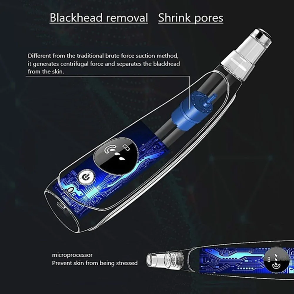 

Upgrade Electric Blackhead Remover Pore Diamond Dermabrasion USB Charge Face Cleaner Facial Skin Care Cleaning Tool