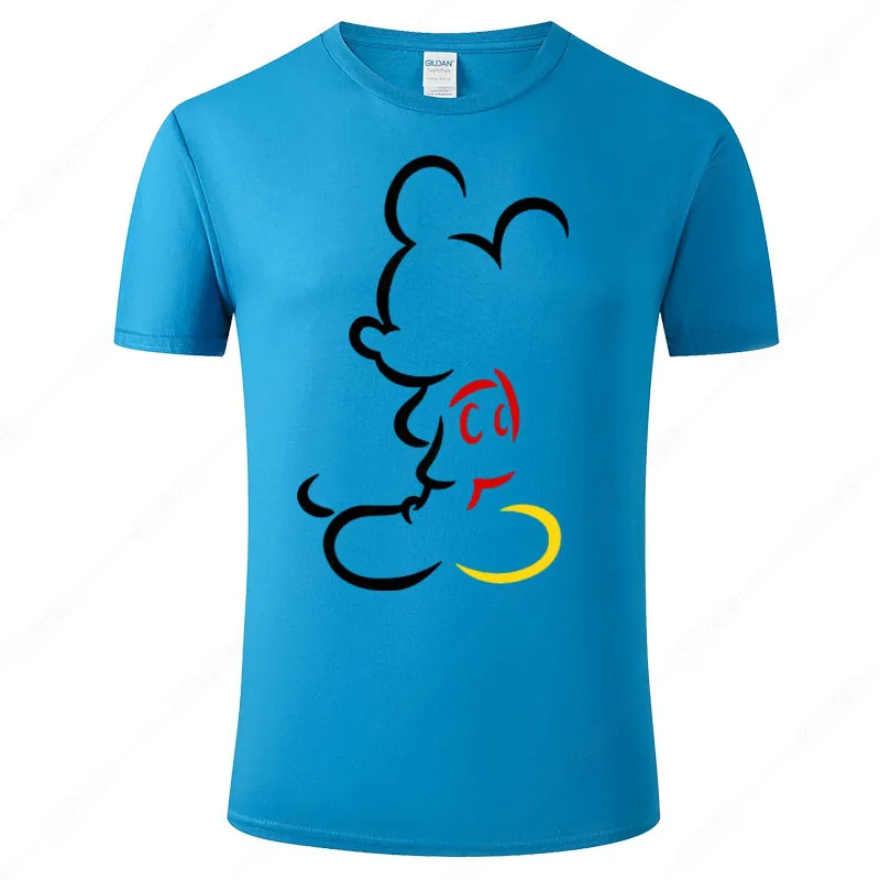

Disney Mickey T-shirt men's and women's cotton shirt 2021 summer short sleeve Fashion hot trend Asian sizes