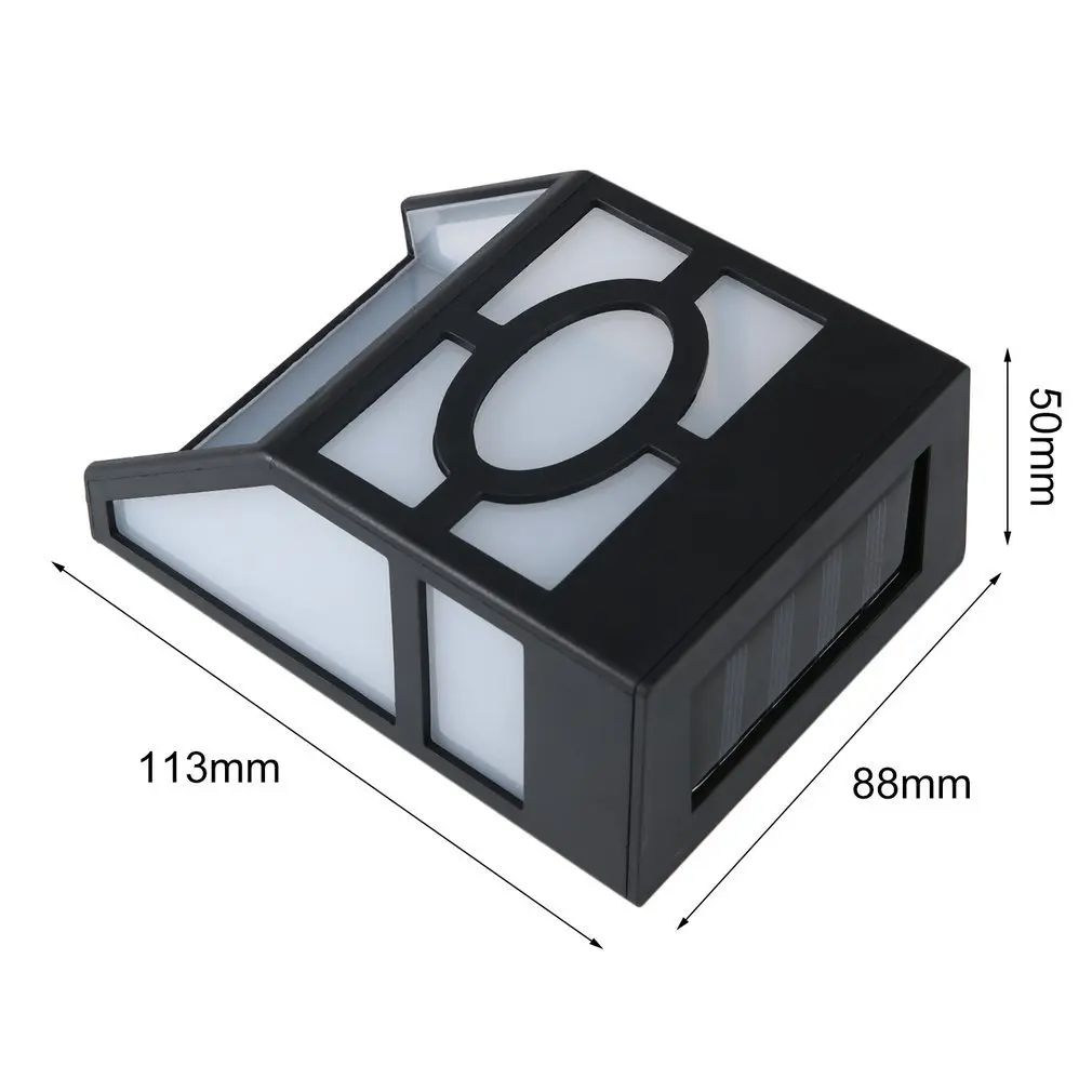 

Waterproof Solar Powered LED Wall Mount Light Low Power Consumption Super Bright Outdoor Garden Pathway Fence Light Lamp