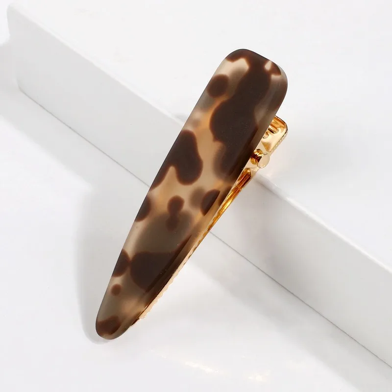 

Зажим для волос, из акрила, ацетатного волокна, с леопардовым принтом