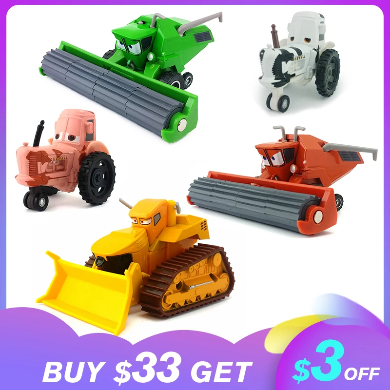 Дисней Pixar Cars 2 комбайн Франк бульдозер Chewall Diecasts игрушка металлический