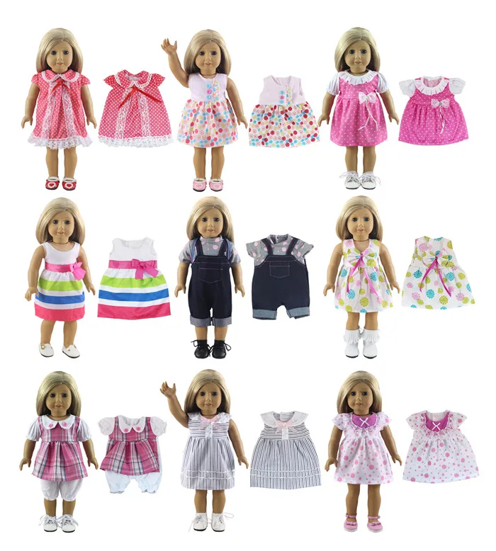 Лидер продаж модная одежда для 18 дюймовых американских кукол платье принцессы