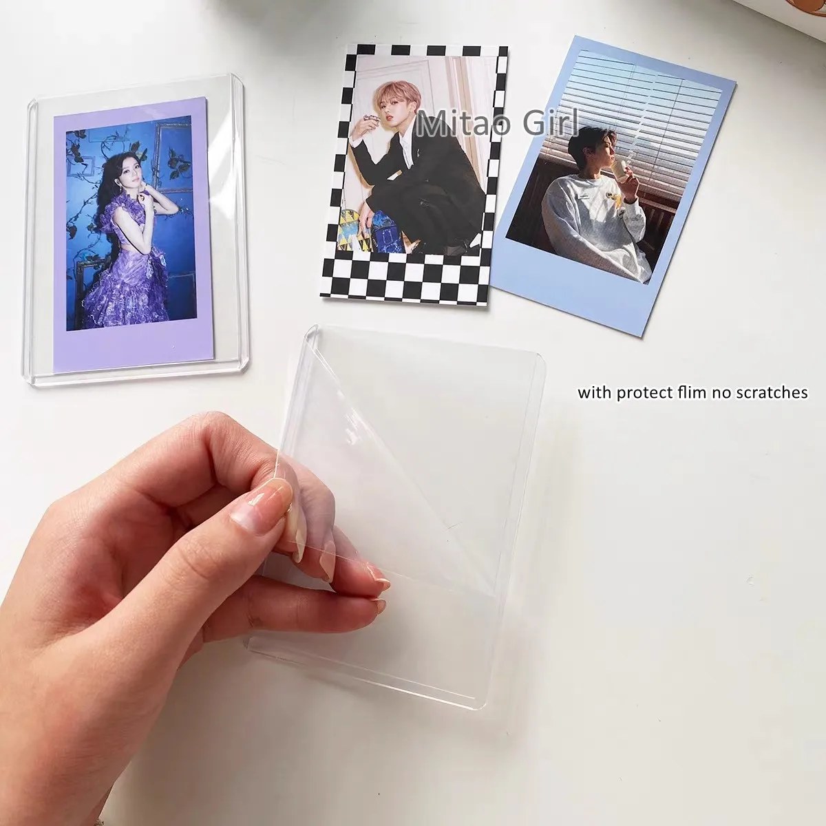 Новинка 20 шт./лот сделай сам Kpop пленка для фотокарт протектор идол фото рукава