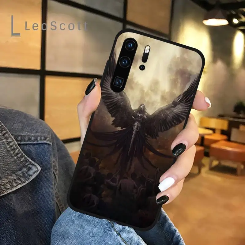 

Cool Anime Power God Dominator Angel Phone Case For Huawei honor Mate P 9 10 20 30 40 Pro 10i 7 8 a x Lite nova 5t
