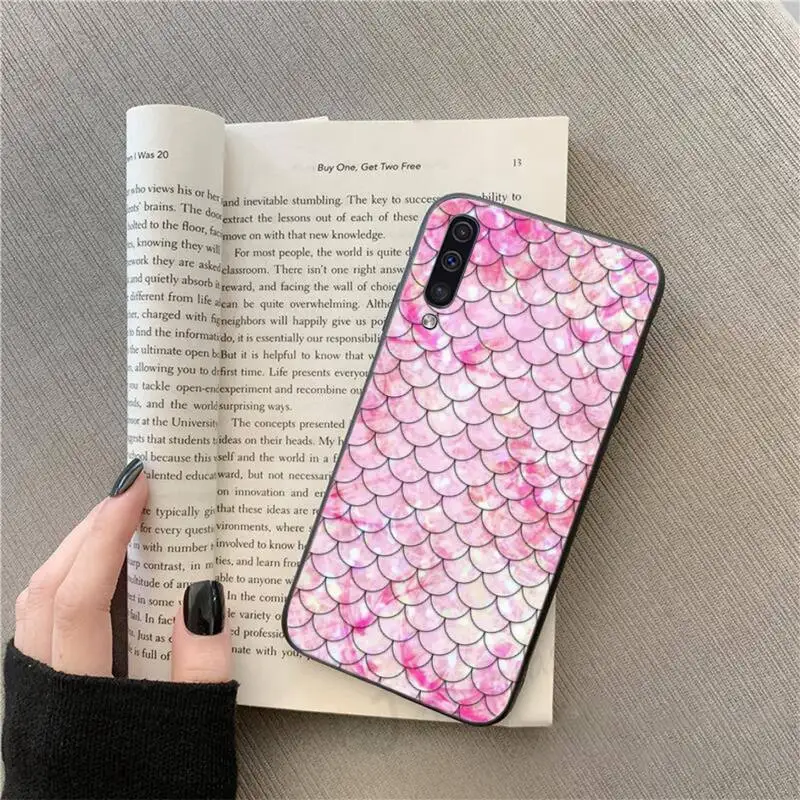 

Mermaid Fish golden giltter pattern Phone Case For Samsung galaxy S 9 10 20 A 10 21 30 31 40 50 51 71 s note 20 j 4 2018 plus