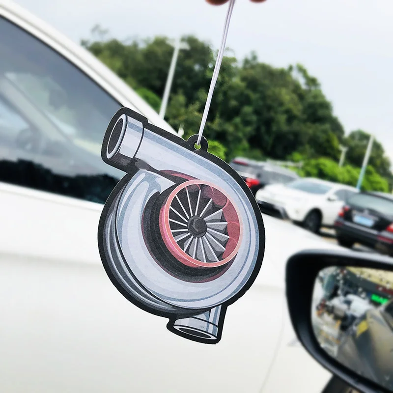 21 Vanilla flavor JDM СТИЛЬ автомобиля заднего вида Mirrow Pendent освежитель воздуха твердый бумажный поршневой тормозной диск Nos турбоколесо обод амортизатор - Название цвета: 21 Vanilla flavor