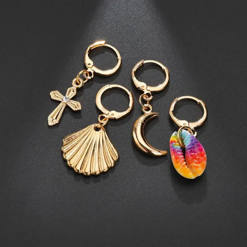 4 шт./компл. пляжные серьги украшения для сережек повседневные декоративные