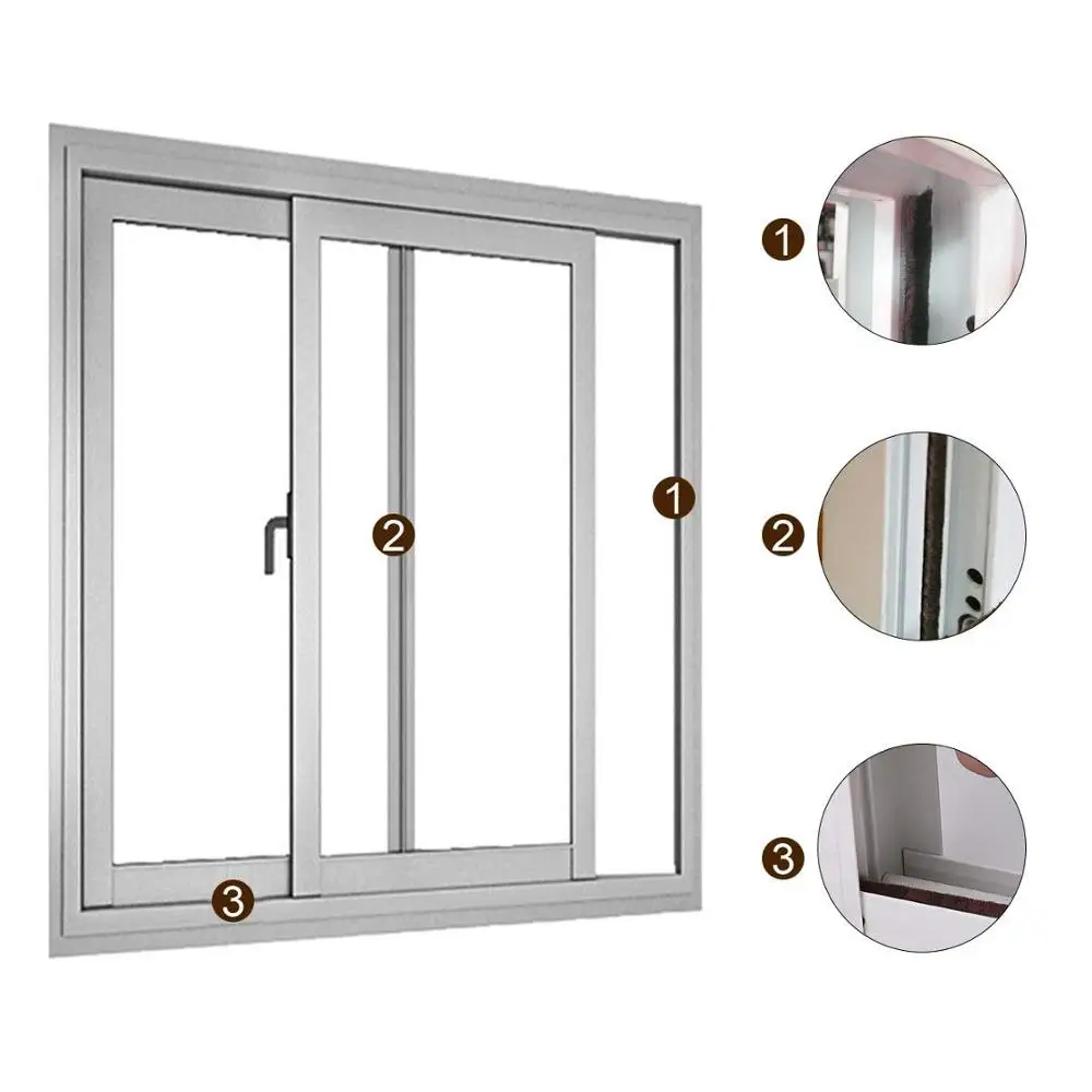 Самоклеящаяся уплотнительная лента 10 м эксклюзивная для окон пленка дверей