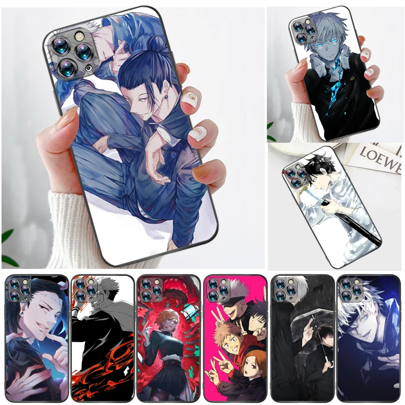 

Jujutsu Kaisen Satoru Gojo Sukuna Fushiguro Megumi Yuji Itadori Phone Case For iPhone 11 11Pro MAX Coque Cases Funda Soft TPU