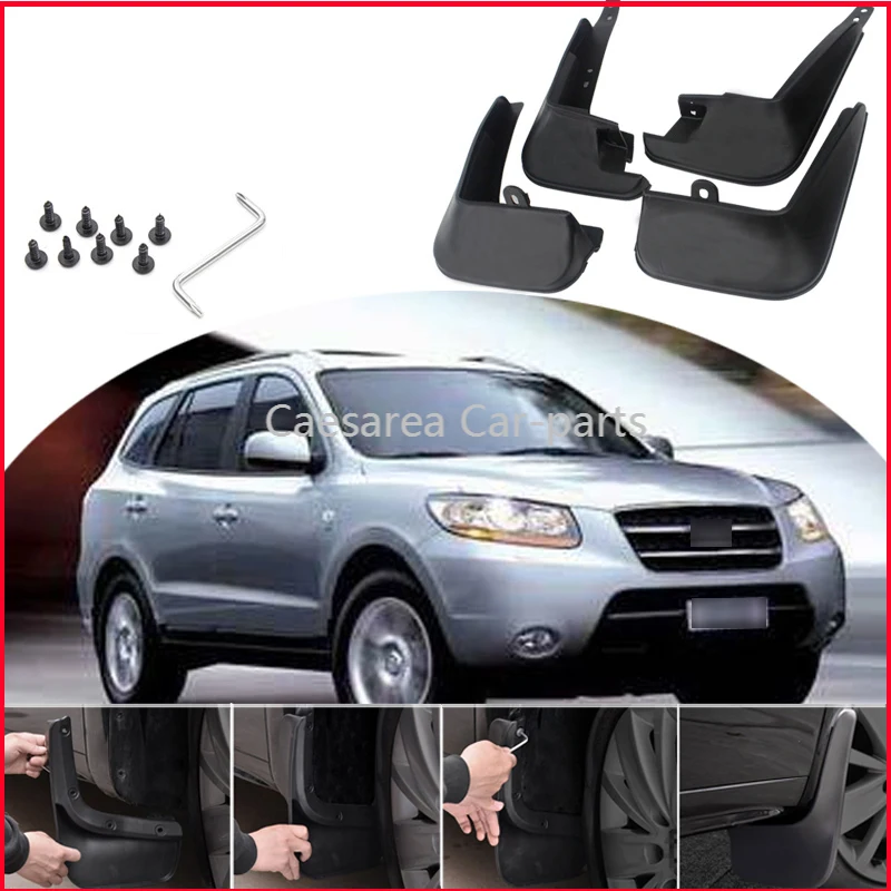 

4 шт., передние и задние щитки от грязи для Hyundai Santa Fe 2005-2019