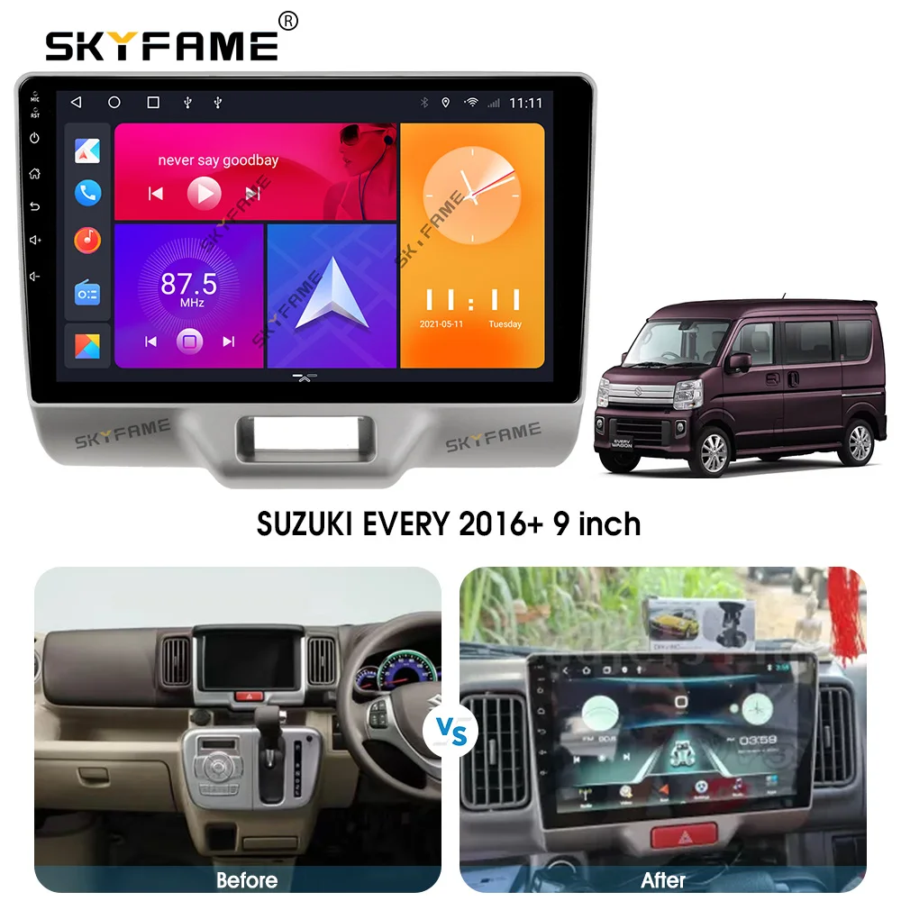 SKYFAME Android Car Navigation Radio Multimedia Player For SUZUKI EVERY 2016+ Auto stereo system