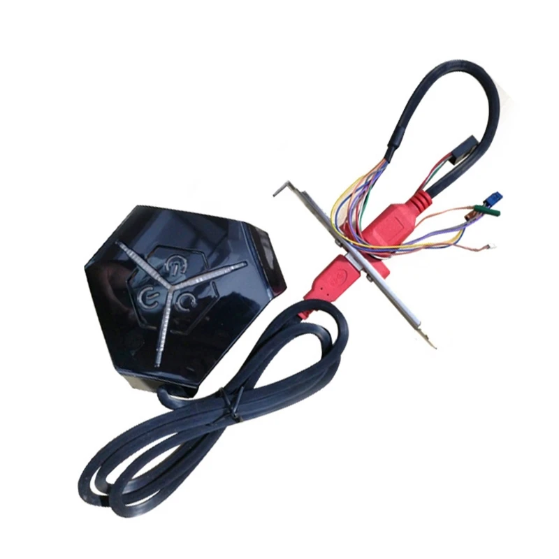 Dual USB Ports Desktop Power Button Switch for Internet Bar and Home PC Case - T84C Description Image.This Product Can Be Found With The Tag Names Computer power button switch, Computer power button usb, Desktop computer power switch, Desktop pc power switch button