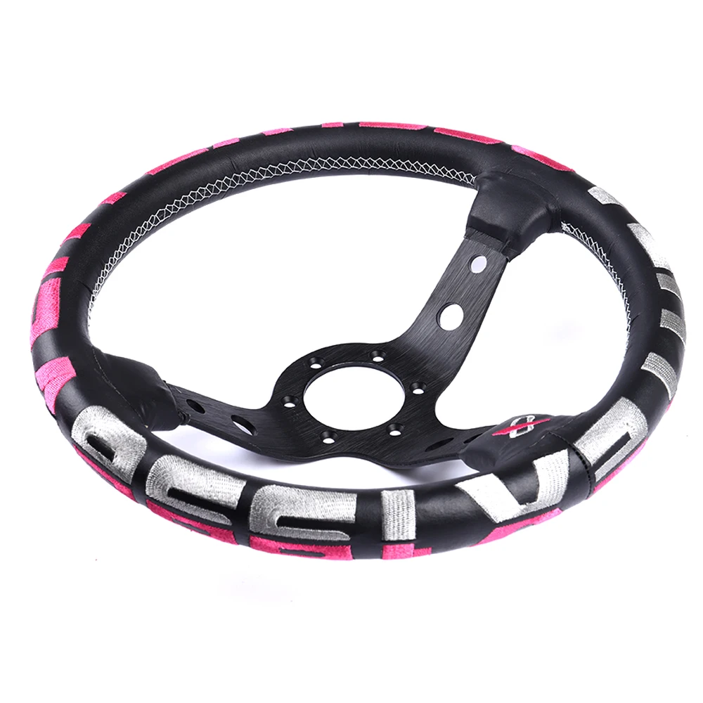 Рулевое колесо из натуральной кожи с вышивкой 13 дюймов|Рулевые колеса и ступицы