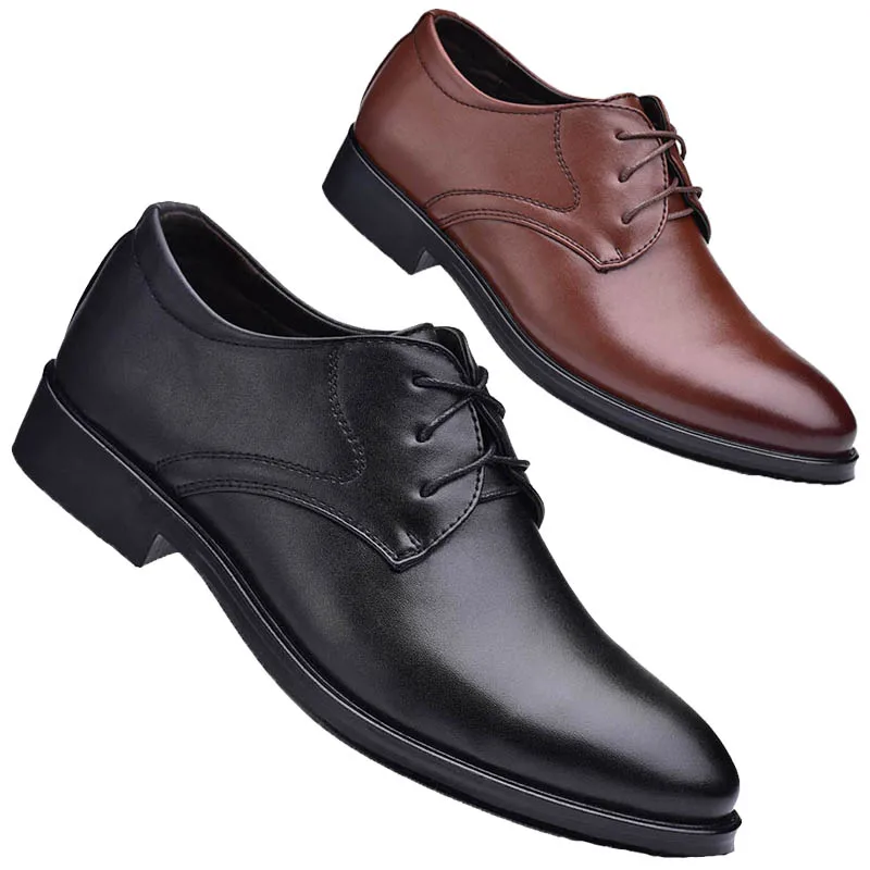 

Holfredterse Plus Size 38-48 Men Formal Leather Office Wide Fit Wedding Party Lace Up Casual Pointed Toe Business Shoes 16-2609