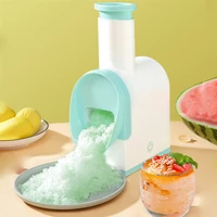 electric dual blades diy ice crusher usb chargable ice slush maker home snow cone smoothie ice block making machine ice grinder
