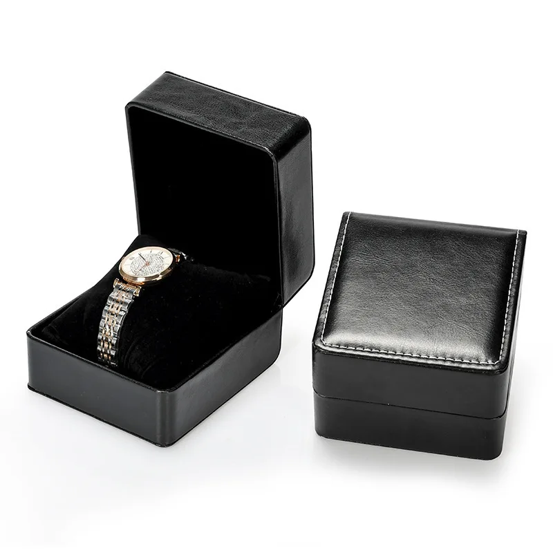 Necklace bracelet storage box watch box PU leather spot clamshell gift box leather box jewelry box watch box
