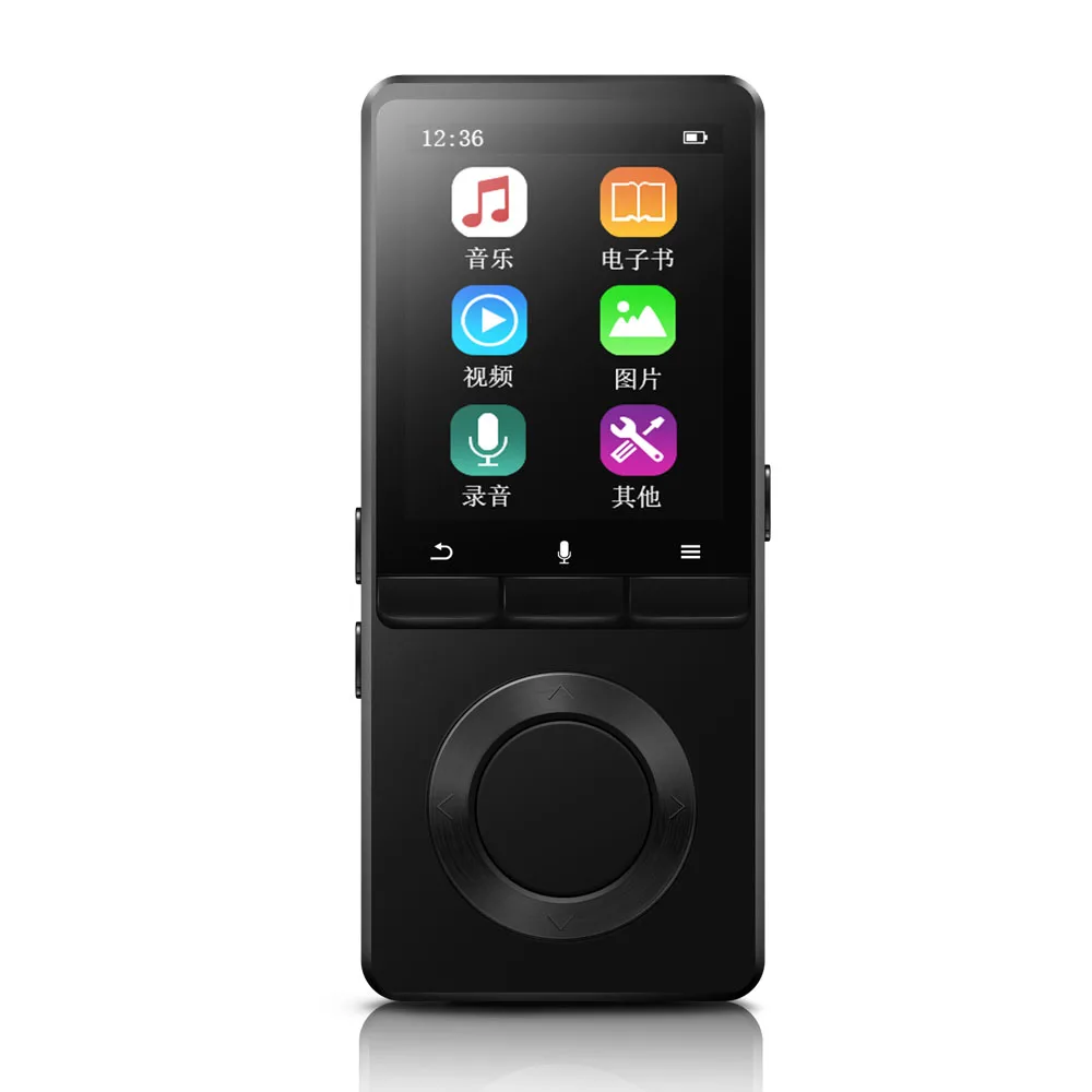 Зеленый Новое обновление Bluetooth MP3-плеер 8 Гб металлический музыкальный плеер без потерь сенсорный экран с FM, запись, электронная книга Поддержка TF карты до 64 ГБ - Цвет: Зеленый