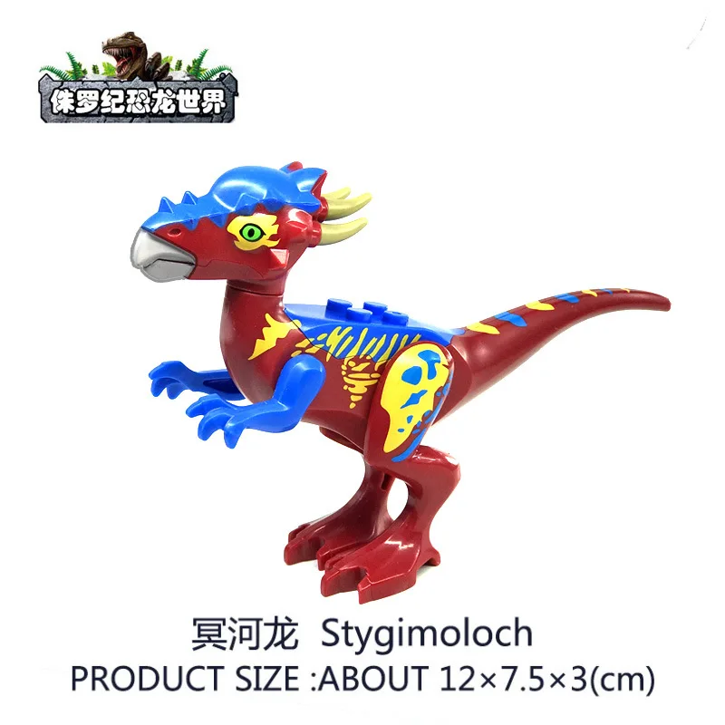 Конструктор мир Юрского Периода Динозавров Серия Блоков Velociraptor T Rex Triceratops