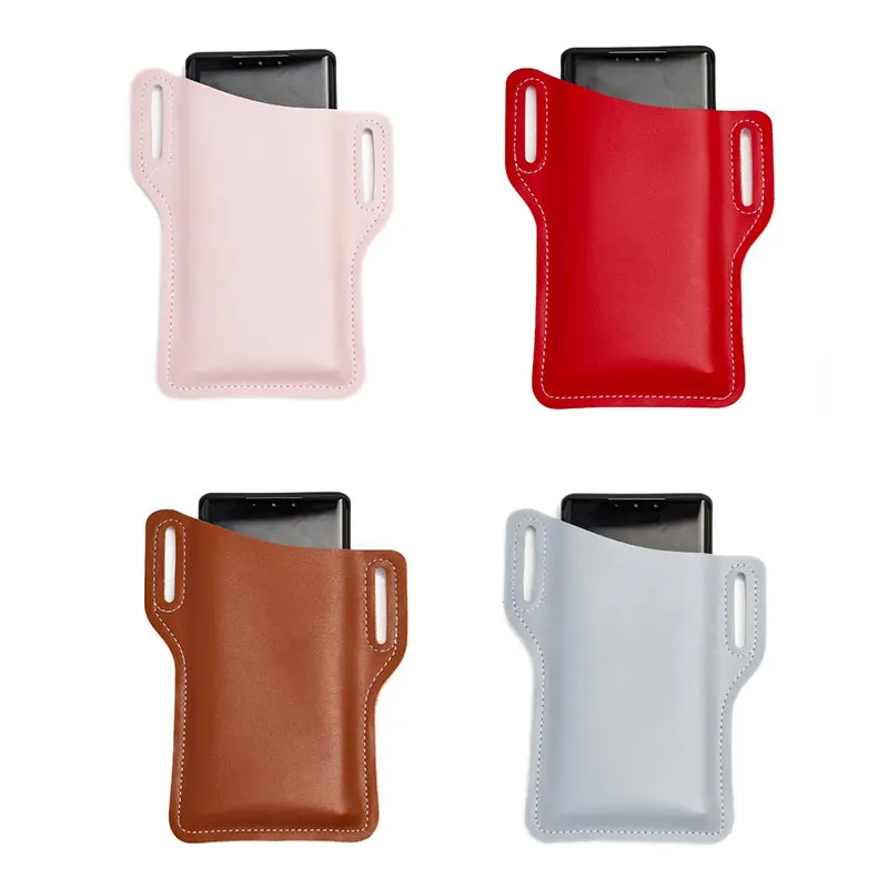 

Men Cellphone Loop Holster Case Belt Waist Bag Props PU Leather Purse Phone Wallet