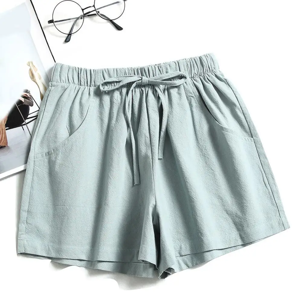 

2020 Summer Loose Shorts Drawstring Shorts Womens Comfy Solid Casual Elastic Waist Pocketed