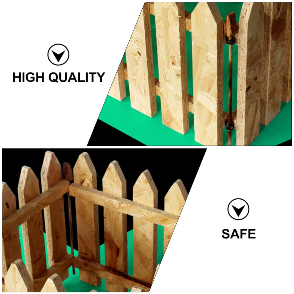 

1pc Pet Raising Fence Wooden Shelter Tortoise Fence Reptile (Wood Color)