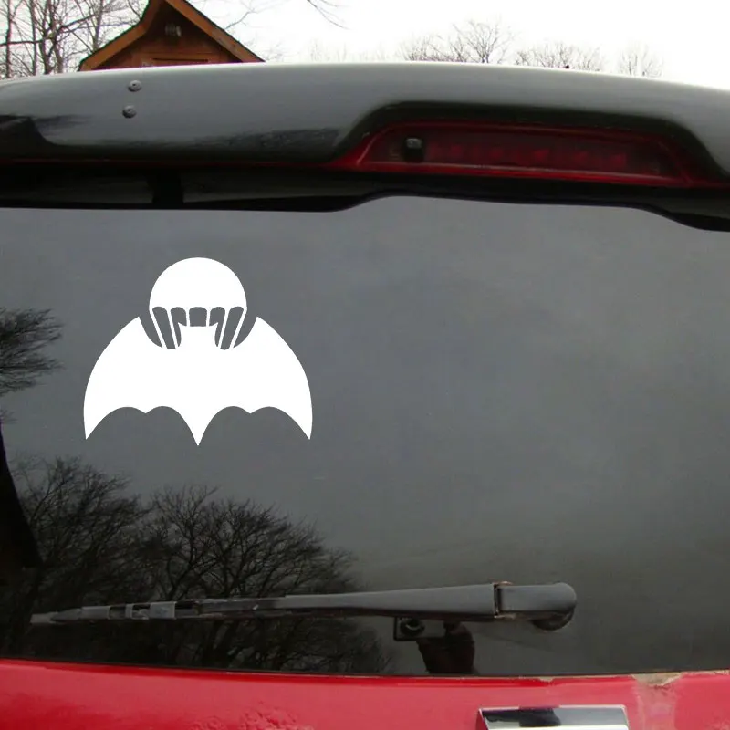 

15cm Parachute Bat Car Sticker Waterproof Vinyl Motorcycle Bomb for Cars Styling Funny Door Window Decals