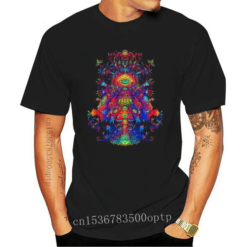 

New Psychedelic Mushroom Dance MenS Tee -Image By Loose Size Tee Shirt