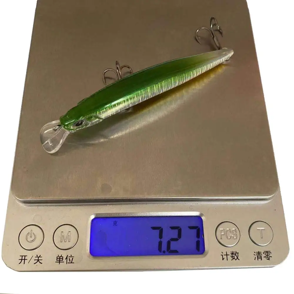 

SWOLFY 5pcs Minnow Floating Fishing Lure 8cm 7.2g Fake Fish Wobblers Artificial Plastic Hard Bait Fishing Tackle