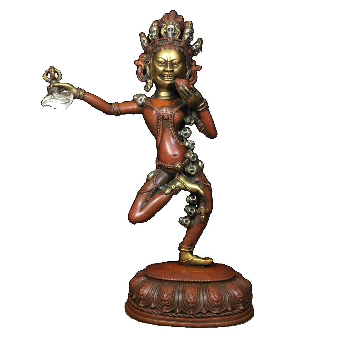 

Laojunlu тибетский Будда из чистой меди и золотого и серебряного золота, ваджрадхара, пустая мать, имитация античной бронзы шедевр