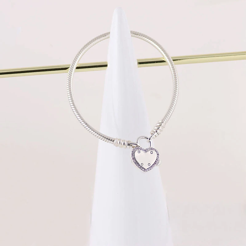 

Hot Free Shipping Real 925 Sterling Silver Snake Bone Bracelet Of Love Oath Fit European Charm Bracelets Women Jewelry