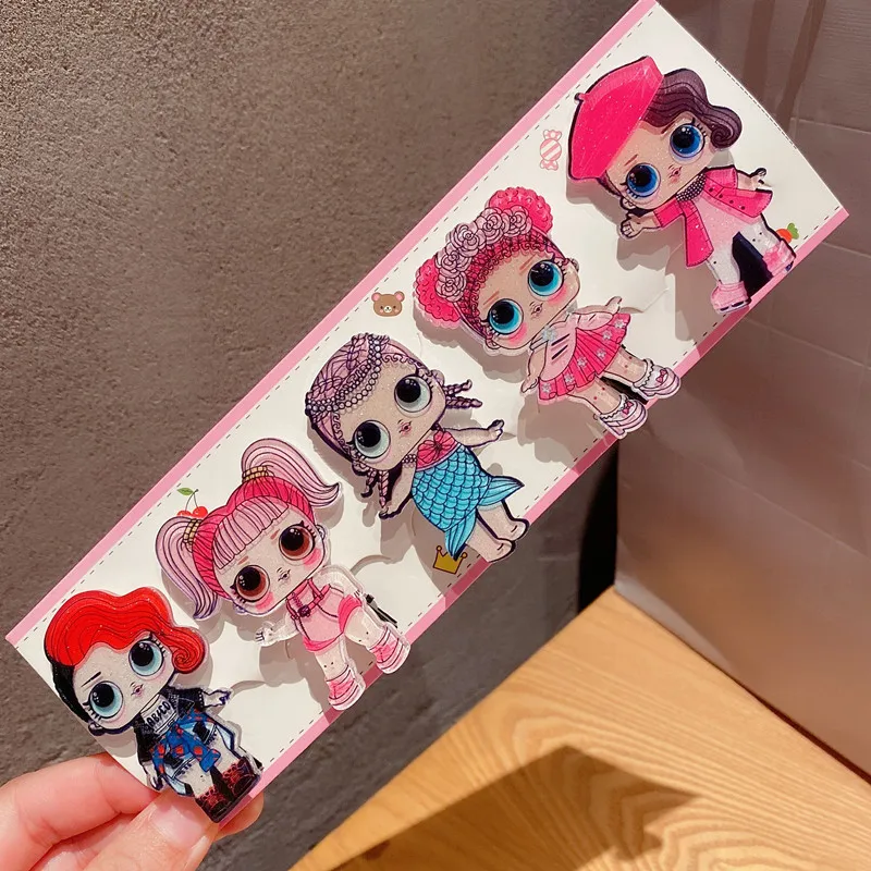 

Lol Surprise Dolls Randomly Installed Children's Hairpin Cartoon Acrylic Big Eyes Sister Hairpin Girl Bangs Clip Random 1 Pc