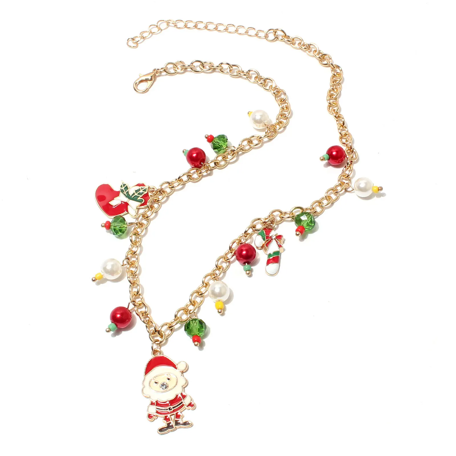 

Christmas Gift Necklace Student Girl WomenTree Socks Elk Santa Claus Genshin Impact Cute Party Accessories Free Shipping Items