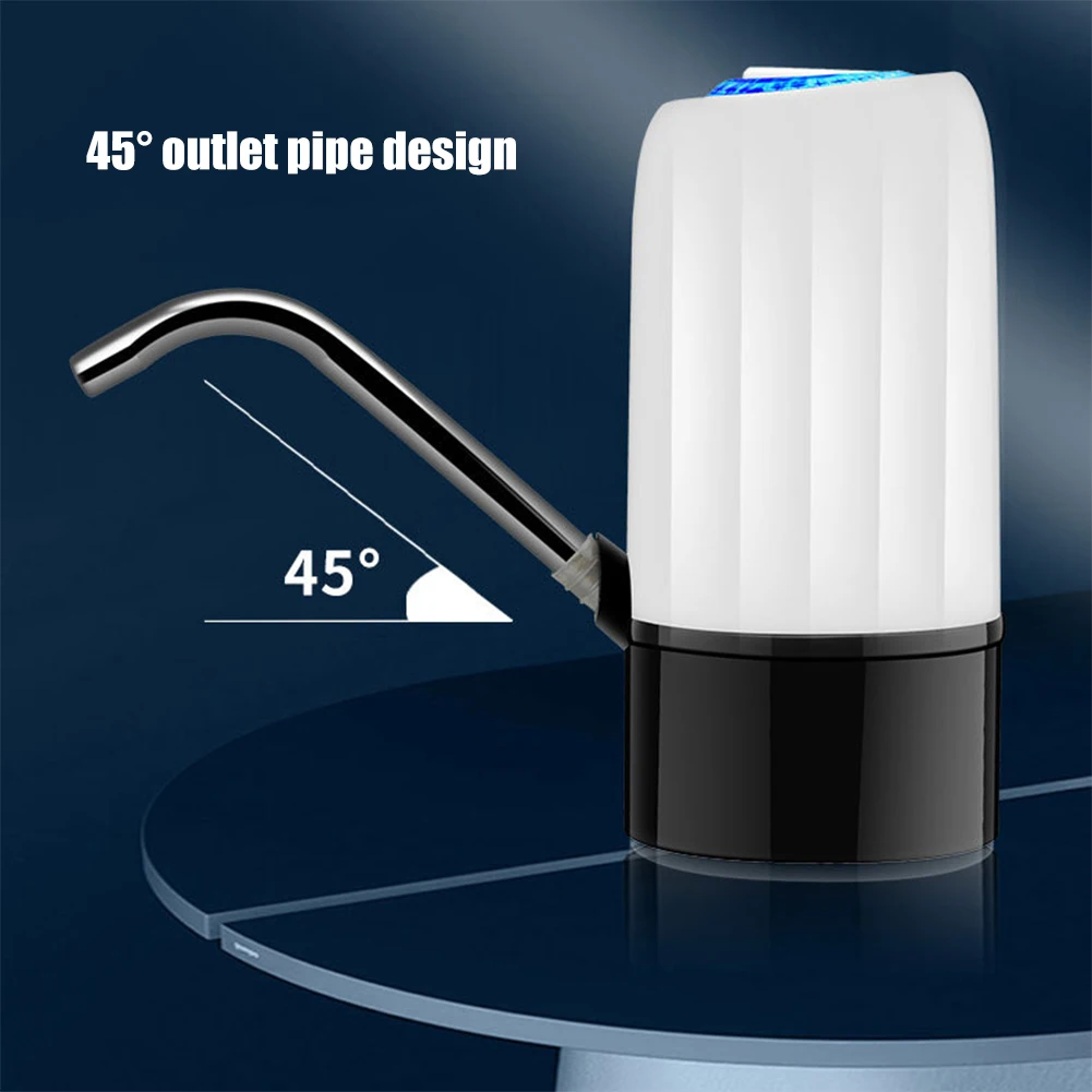 

Home Water Bottle Pump USB Charging Drinking Water Dispenser with LED Light