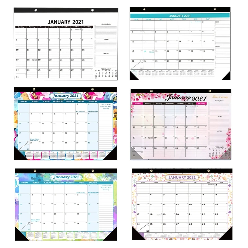 

2021 Wall Hanging Annual Calendar Daily Monthly Planner Schedule Yearly Agenda 1XCB