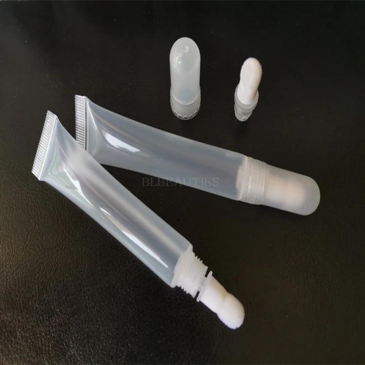 

200pcs 10ml Empty Clear Plastic Lipgloss Tubes High Grade Lip Gloss Tube Bottles Eye Gel Bottle Liquid Lip Cosmetic Containers