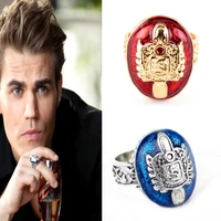 2020 newst jewelry rings men the vampire diaries ring stefan salvatore fiunger sun ring cosplay movie fans gift vintage anillos