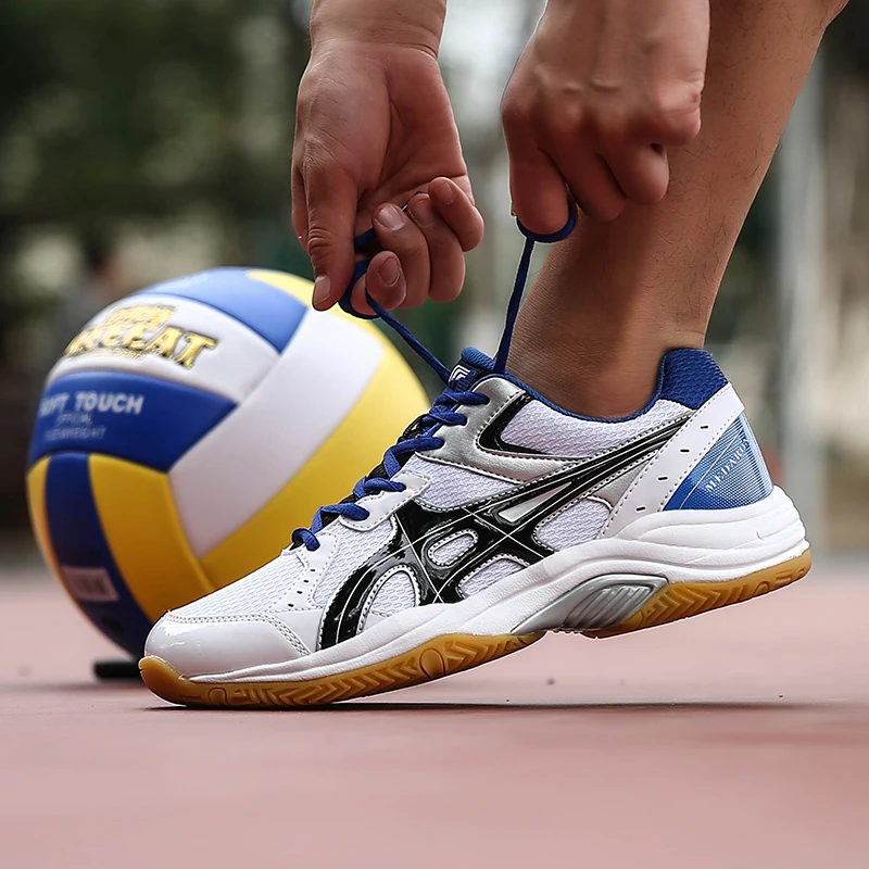Spring Men Volleyball Shoes Student Training Shoes Competition Shoes Breathable Badminton Shoes Outdoor Non Slip Sneakers Men