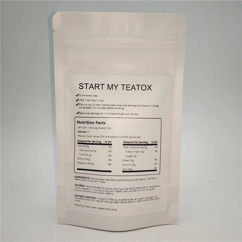 Minch Detox чайные пакеты очищающие жиросжигающие продукты для похудения мужчин и